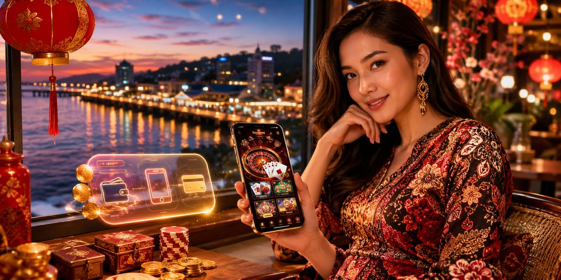 Aplikasi kasino dalam talian Malaysia dengan antara muka selamat dan reka bentuk batik tempatan